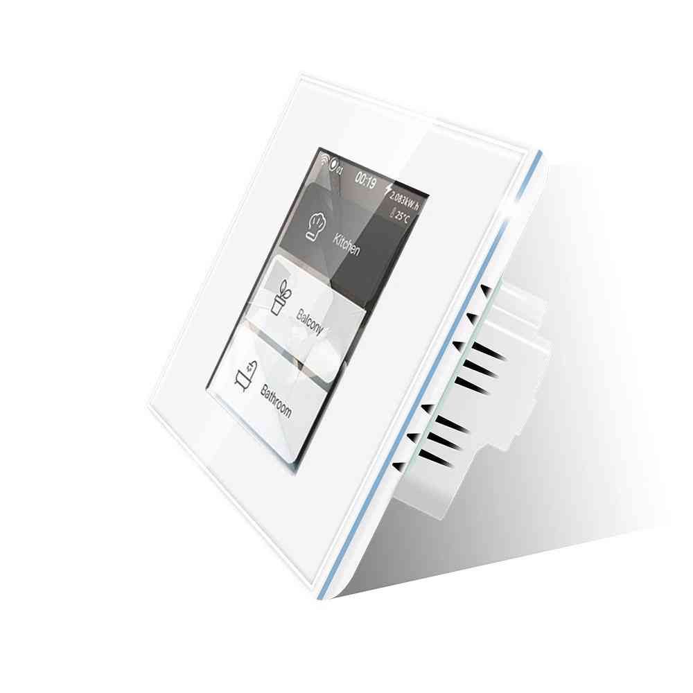 Lcd wifi интелигентен превключвател за стенна светлина, работещ с Apple Homekit