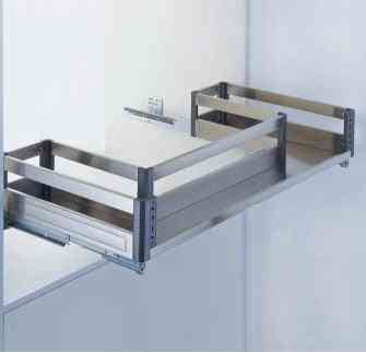 Stainless Steel Sink Cabinet Trilateral Basket Equipped With Damping Rail