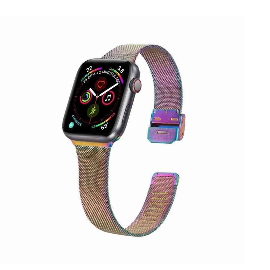 Slim Metal Bracelet Loop Strap Iwatch For Apple