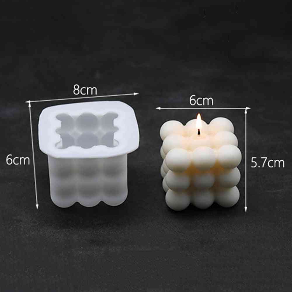 DIY Silikon Kerzenformen 3D handgemachte Soja geformte Aromatherapie Gips für Heimtextilien