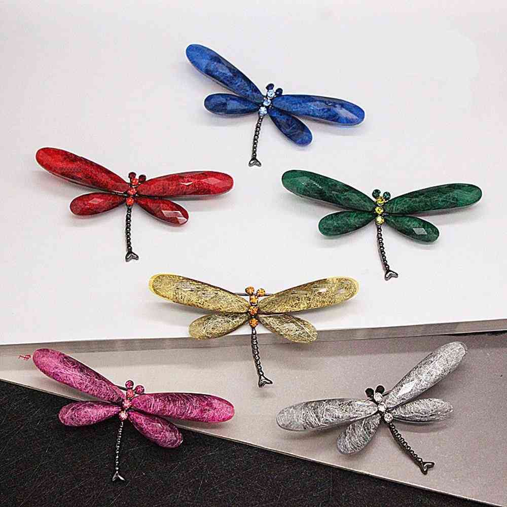 Dragonfly Brooches, Vintage Insect Animal Brooch Pin Series Jewelry