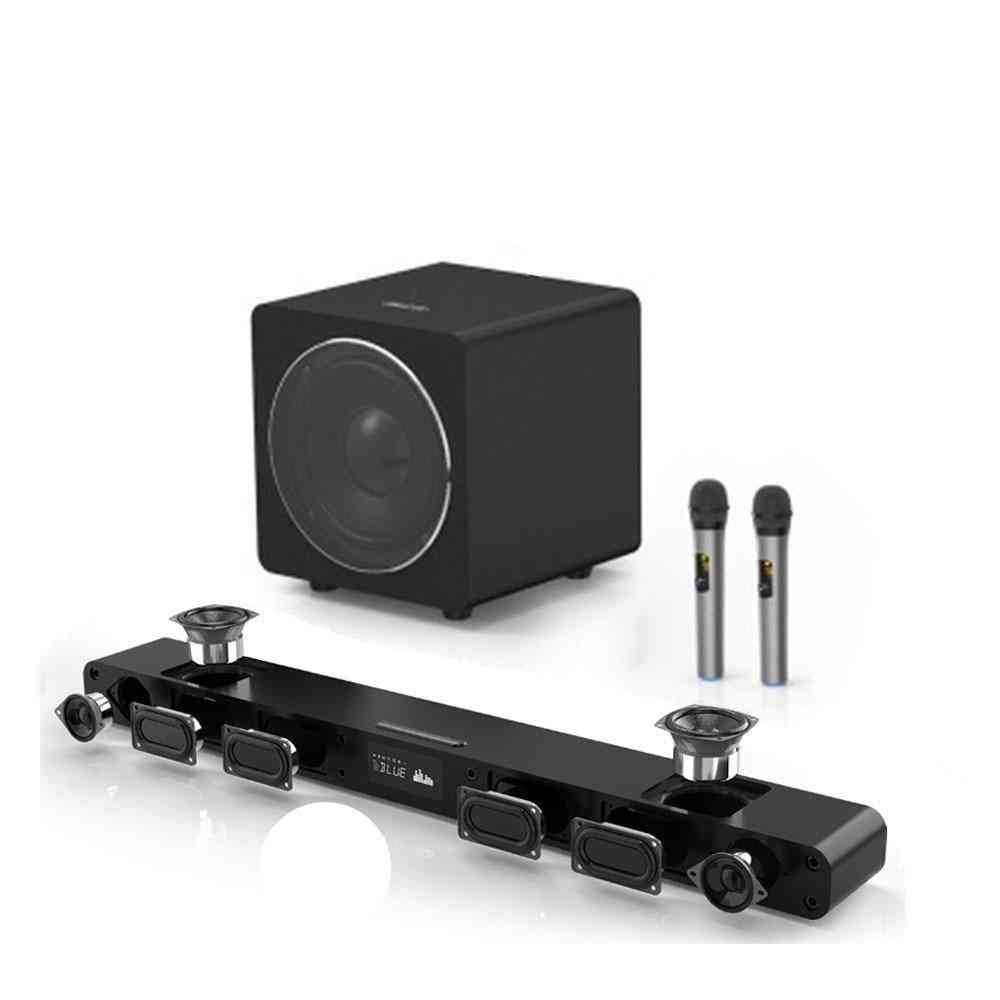 Bluetooth højttaler 8 stemmeenheder lyd integreret tv med subwoofer og mikrofon
