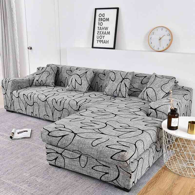 Sofföverdrag-elastisk soffa, sektionsstolsöverdrag, hörn l-formad set-3
