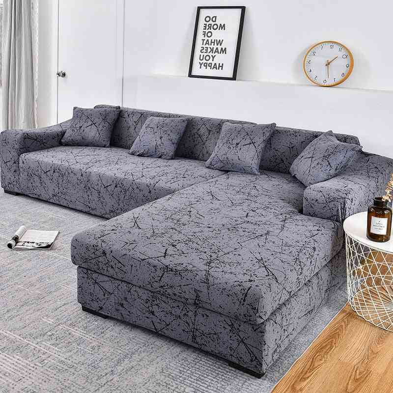 калъф за диван- еластичен диван, секционен калъф за стол, ъглов Г-образен комплект-3