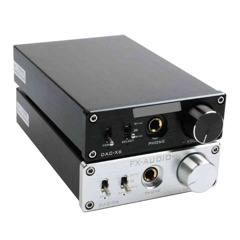 Fx-audio Dac-x6 Hifi Optical Coaxial Usb Digital Audio Amplifier Decoder With Headphone Output Amp