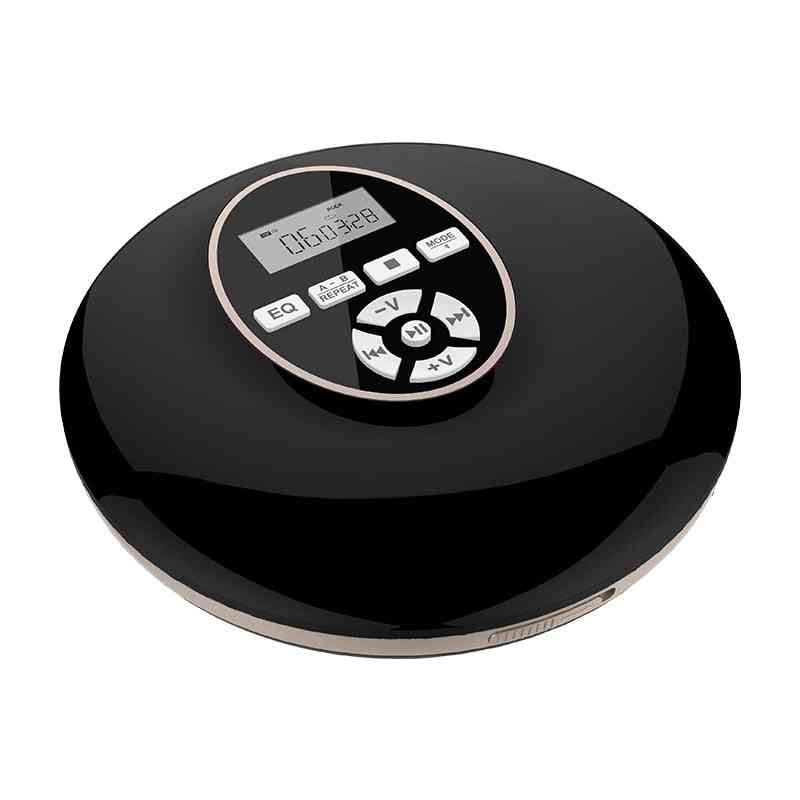 Portable Cd Player With Bluetooth Walkman Lcd Display Audio Jack