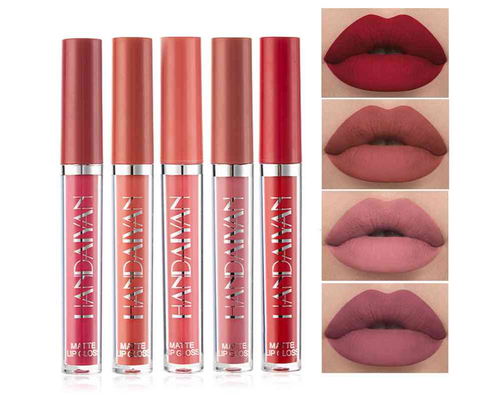 Long Lasting, Non-stick, Waterproof Matte Lip Gloss Lipstick - Makeup, Beauty Cosmetics