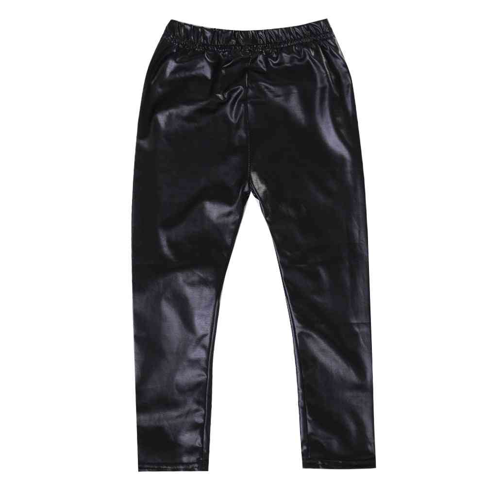 Fashion Solid Color- Cool Leather Stretch, Skinny Pants For,