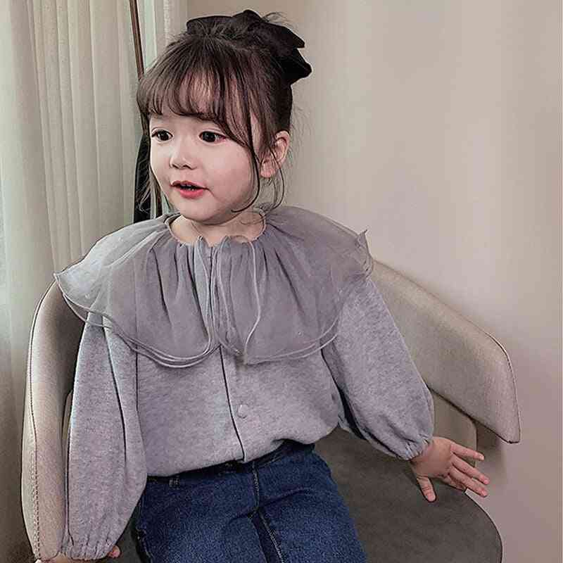 Winter Baby Clothing Top, Lace Lapel Jacket