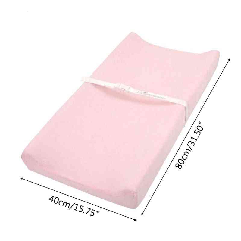 Soft Cotton Baby Changing Mat, Reusable Table Pad Cover For
