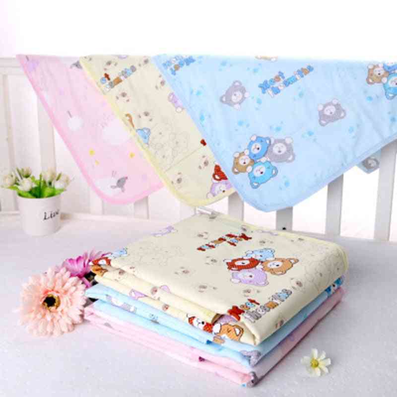 Detská nepremokavá plachta, prebaľovacie podložky, opakovane použiteľná dojčenská posteľná bielizeň plienka matracová podložka