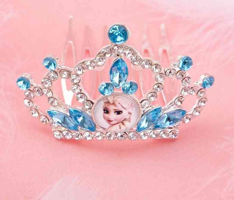 Prinsessa jäädytetty anna / elsa / ariel pukeutua kruunu peruukki maaginen meikki