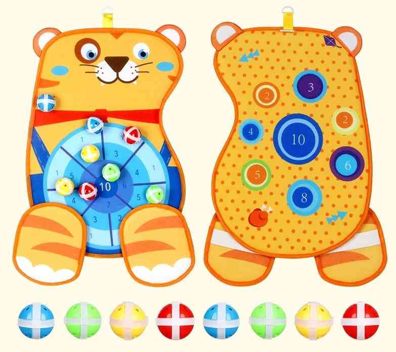 Children Throwing Ball Cute Animal Sticky Target Indoor Game
