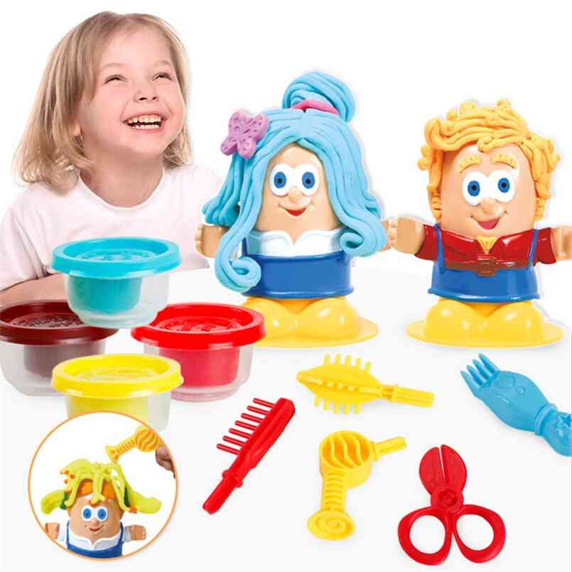 Colorful 3d Play, Dough Hairdresser, Clay Model Set