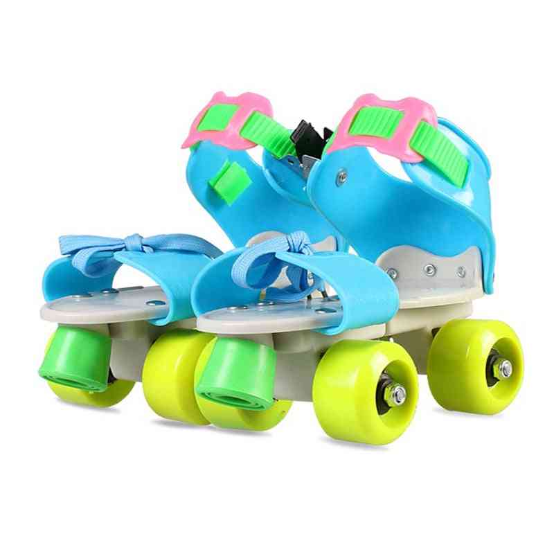 Children Roller Skates Double Row 4 Wheel Skating Shoes