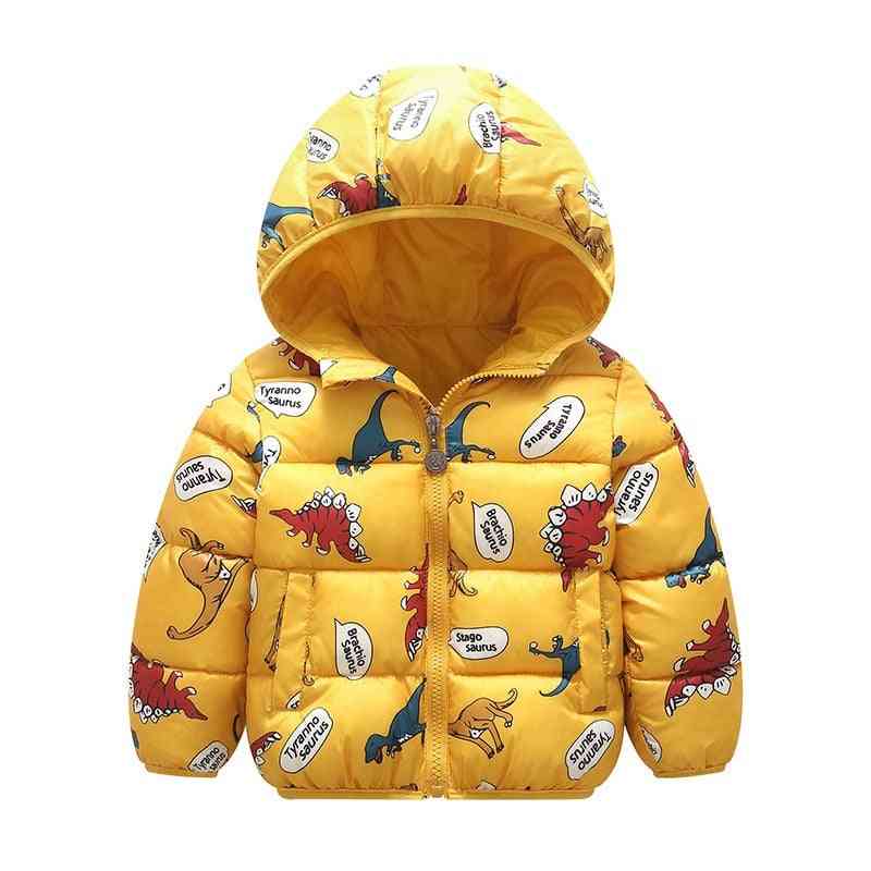 Dětské bavlněné oblečení zesílilo zimní teplé oblečení bundou s kapucí
