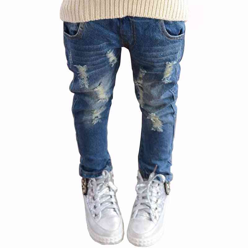 Pantalon en jean taille élastique printemps/automne pour bébé