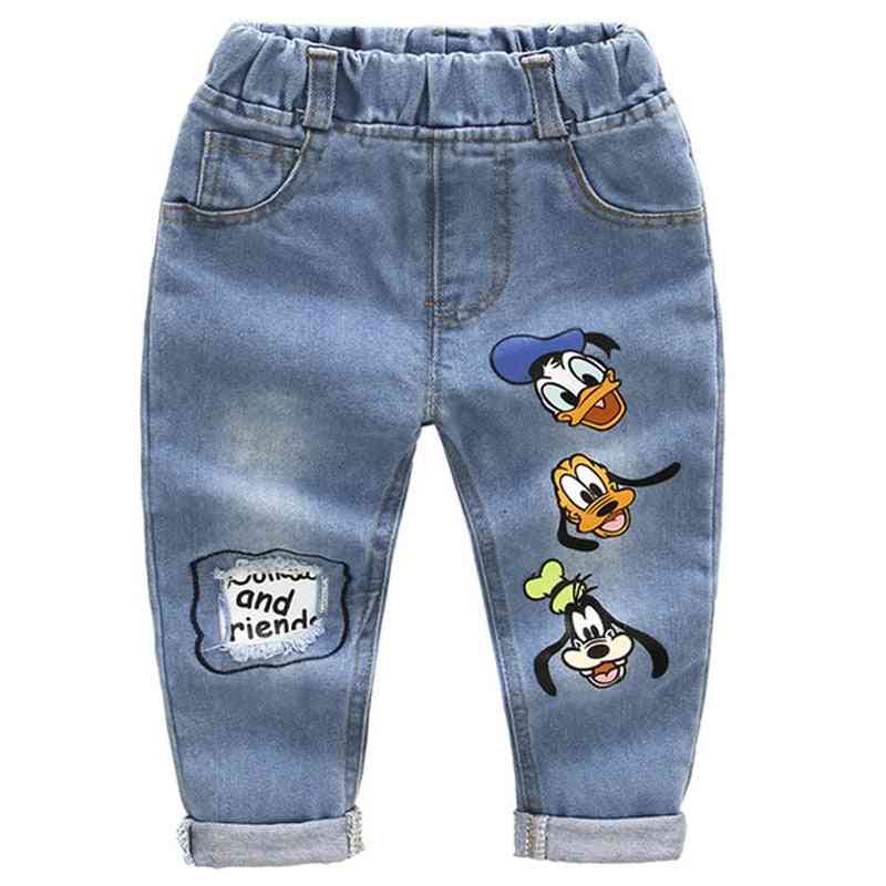 Cane cartone animato, pantaloni pantaloni jeans