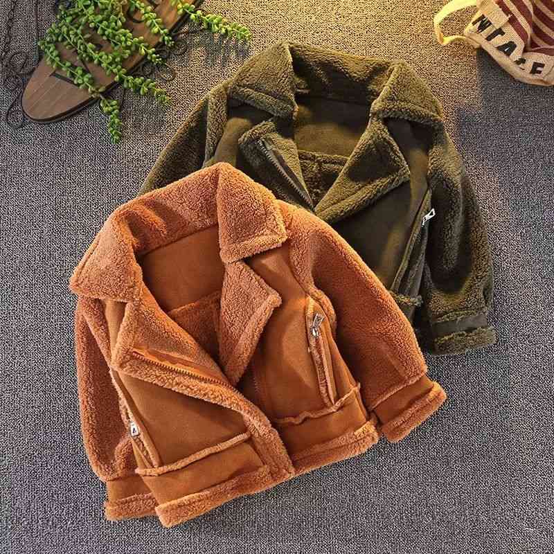 Winter Warm-thickening Cashmere, Fake Fur Jackets For