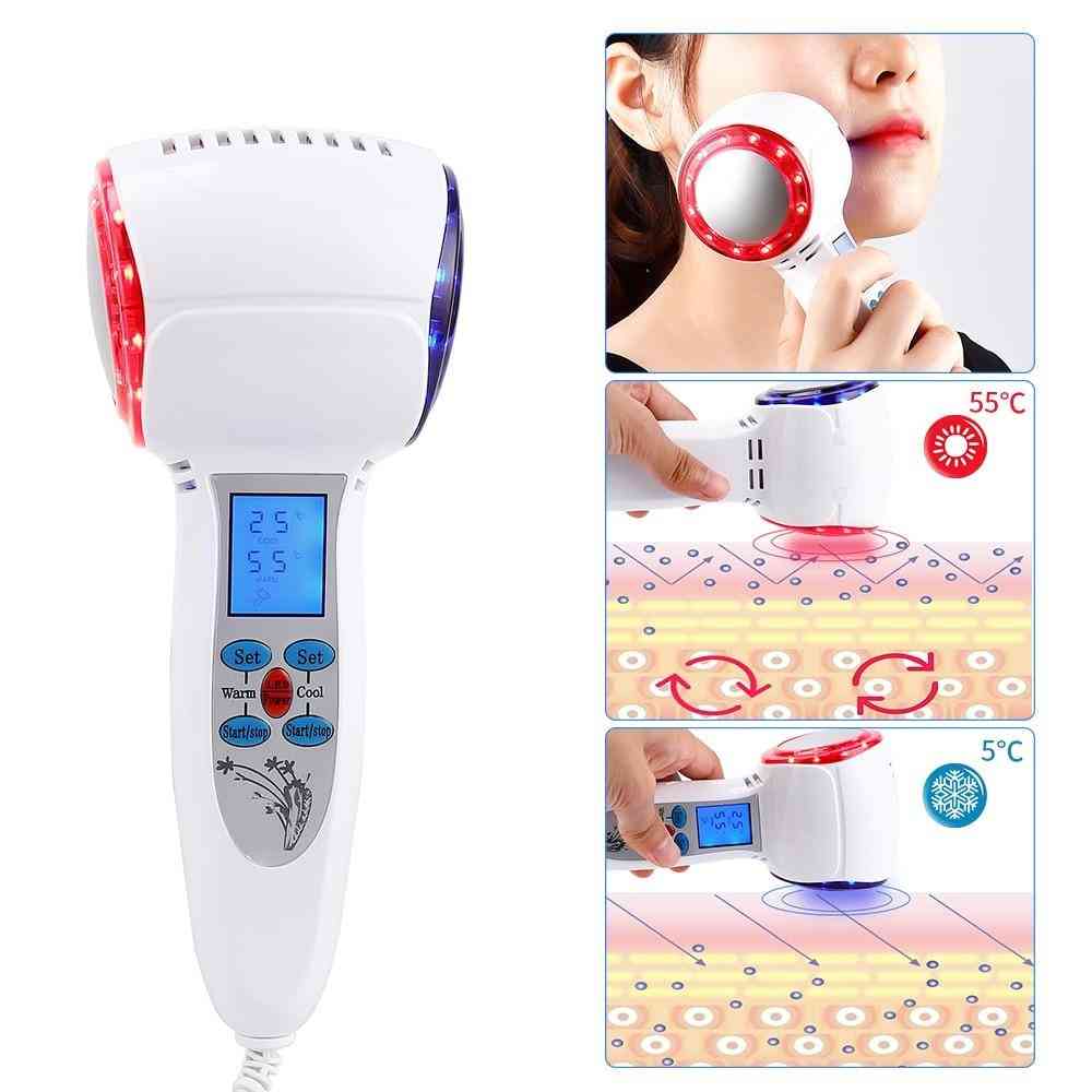 Hot & Cold Hammer- Cryotherapy Blue Photon, Acne Face Lifting, Skin Massager Device