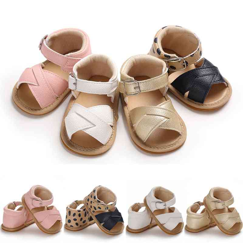Newborn Infant Baby, Prewalker Non-slip, Pu Leather Shoes