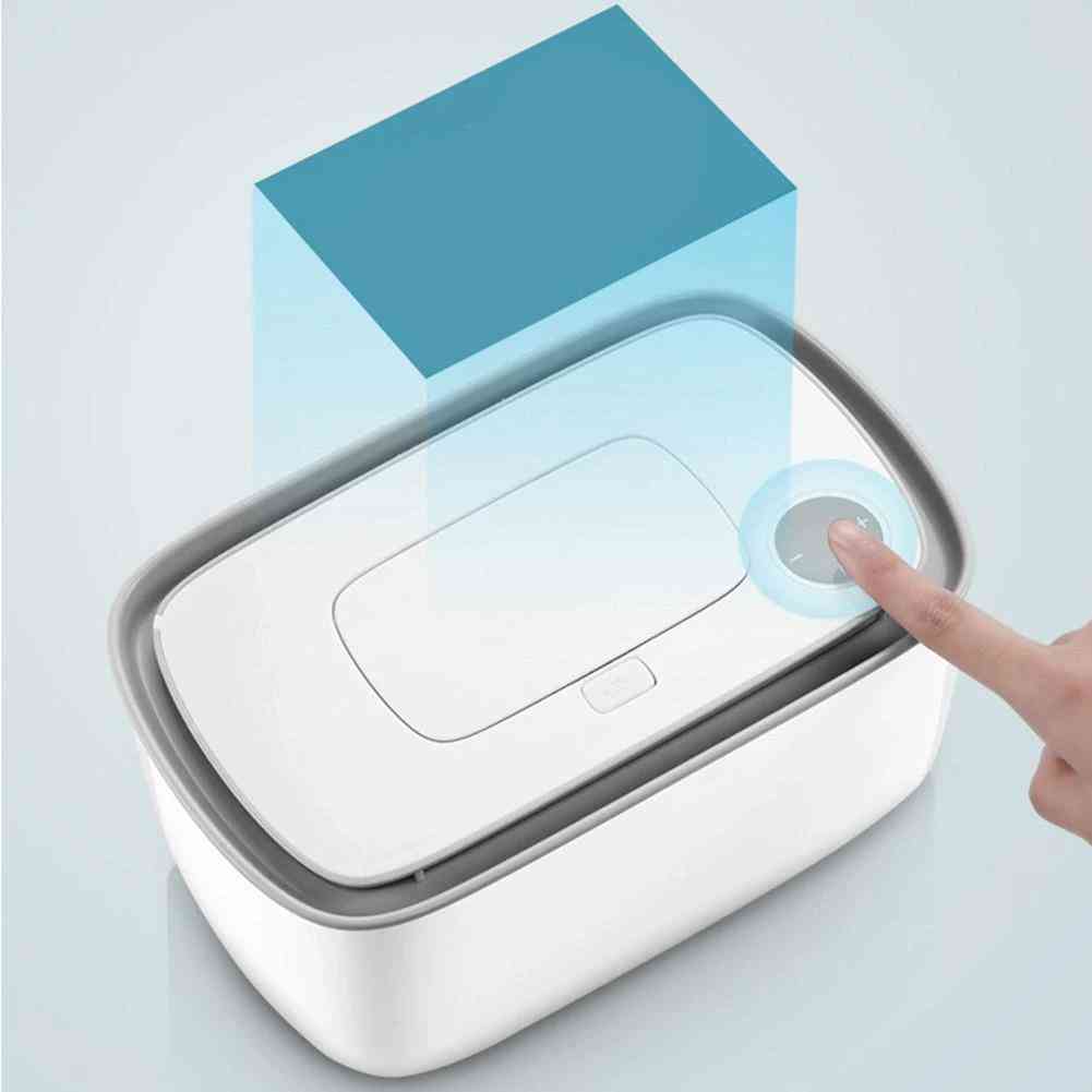 Wet Wipes- Heater Baby Temperature, Tissue Box Sensor Led (white)