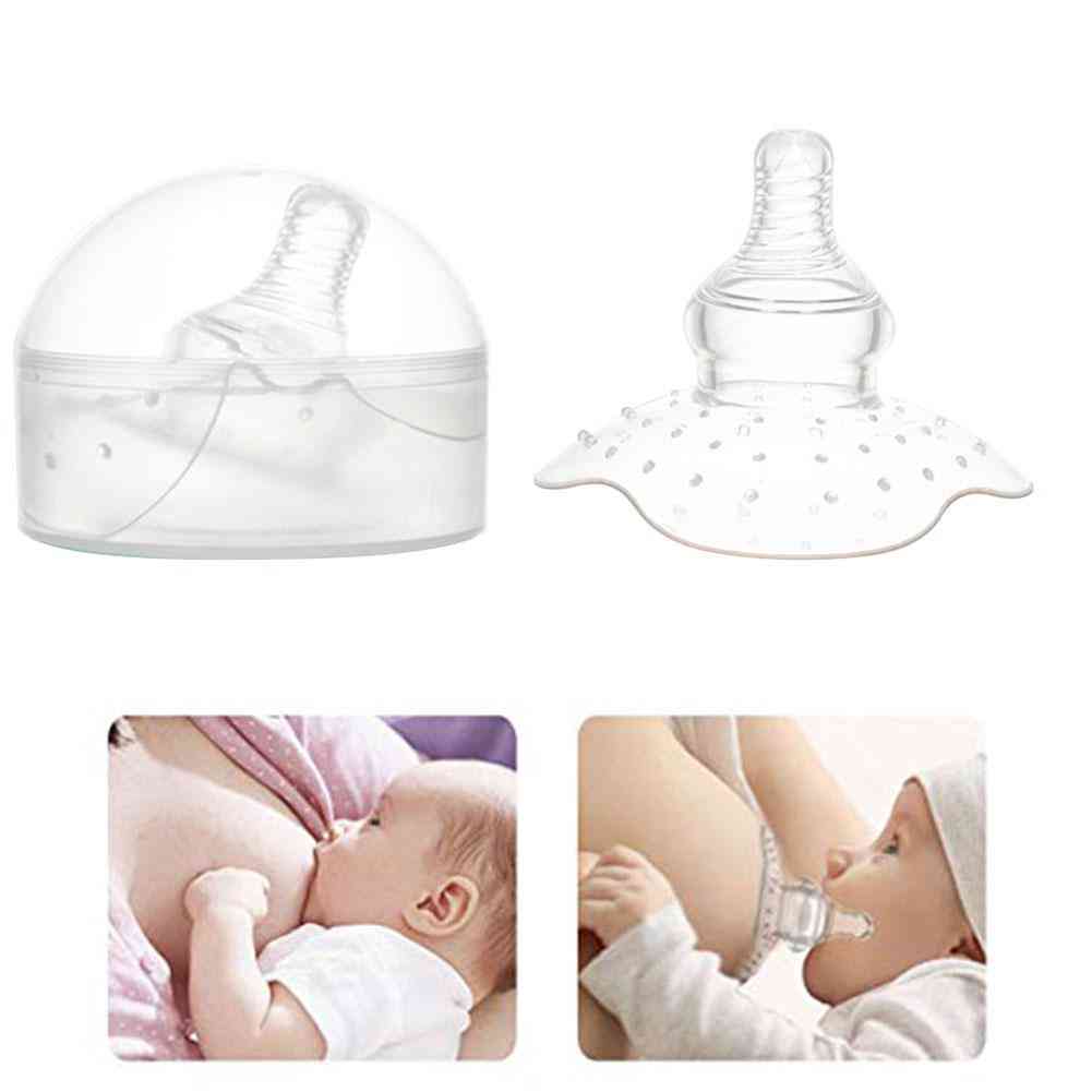 Silicone- Feeding Mothers Nipple, Breast Pad, Protector Cover (transparent)