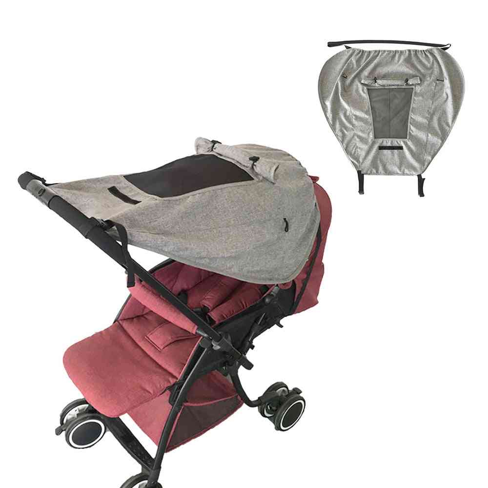 Windproof- Hood Canopy Cover, Carriage Sun Shade, Baby Stroller Accessories