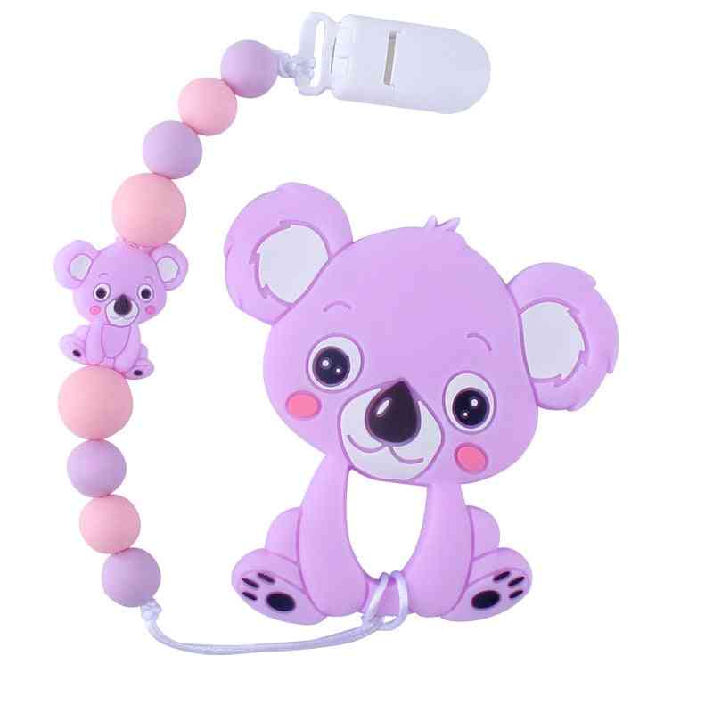 Perline in silicone per bambini ciondolo koala per uso alimentare ciuccio giocattolo per dentizione