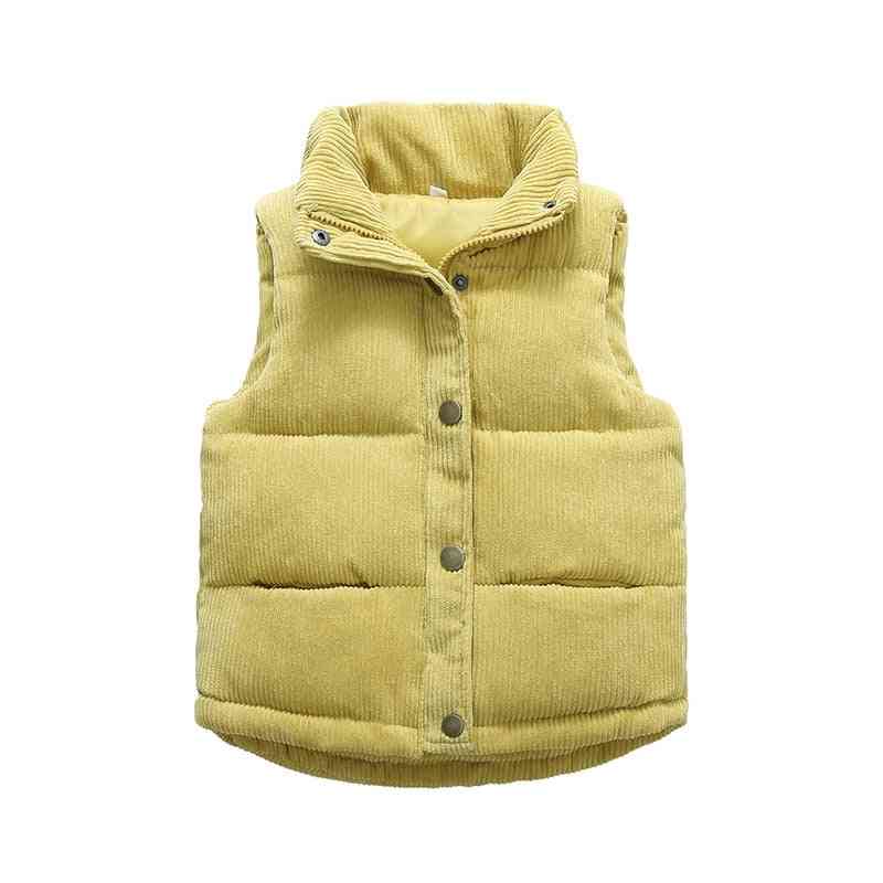 Autumn Warm Thicken Waistcoat, Kids Outerwear Jackets
