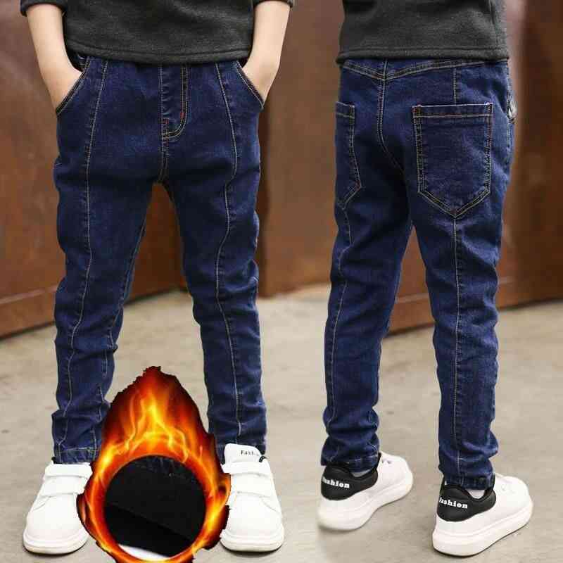 Zimske tople- klasične spodnje hlače plus žametne dolge jeans hlače za