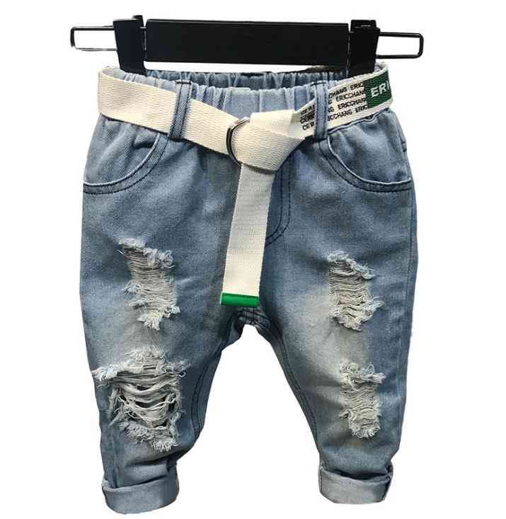 Podzimní a jarní dětské džínové kalhoty