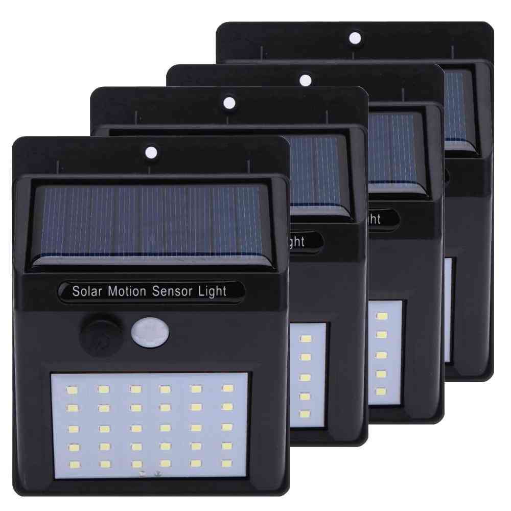 LED solární snímač pohybu, nástěnné světlo, venkovní lampa