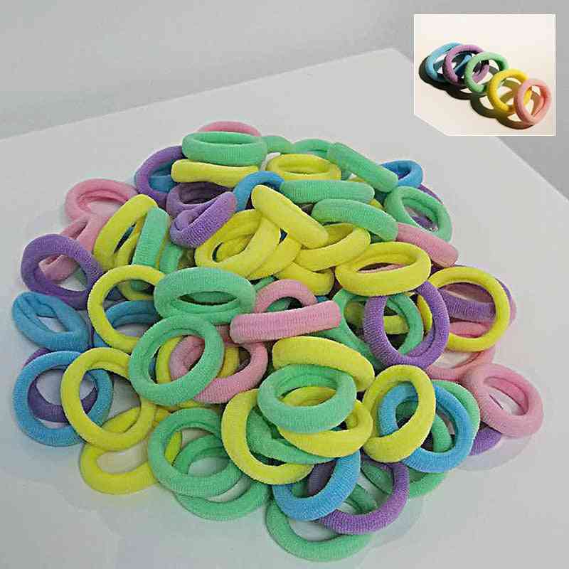 Colorful Headband, Small Elastic Hair Bands Scrunchie Rubber For Baby