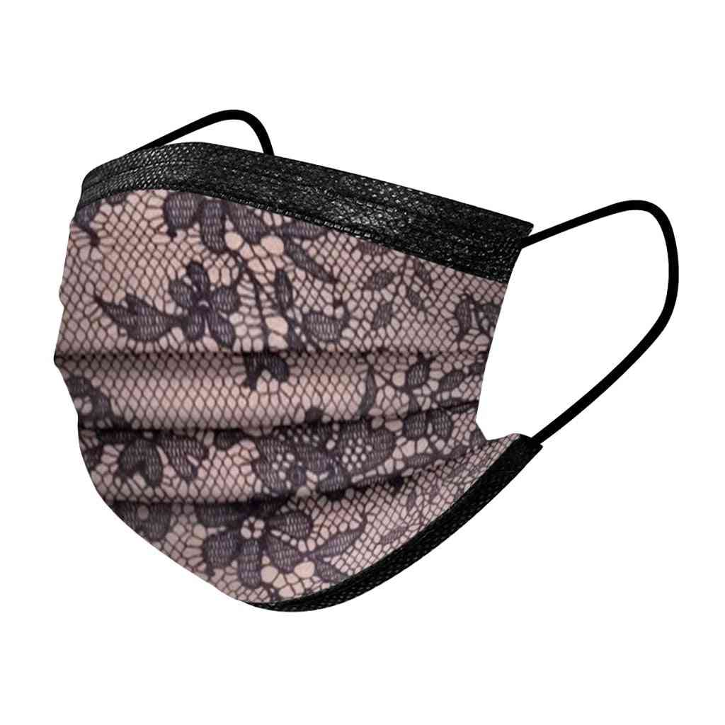 Lace Disposable Protection Three Layer Breathable Face Mask