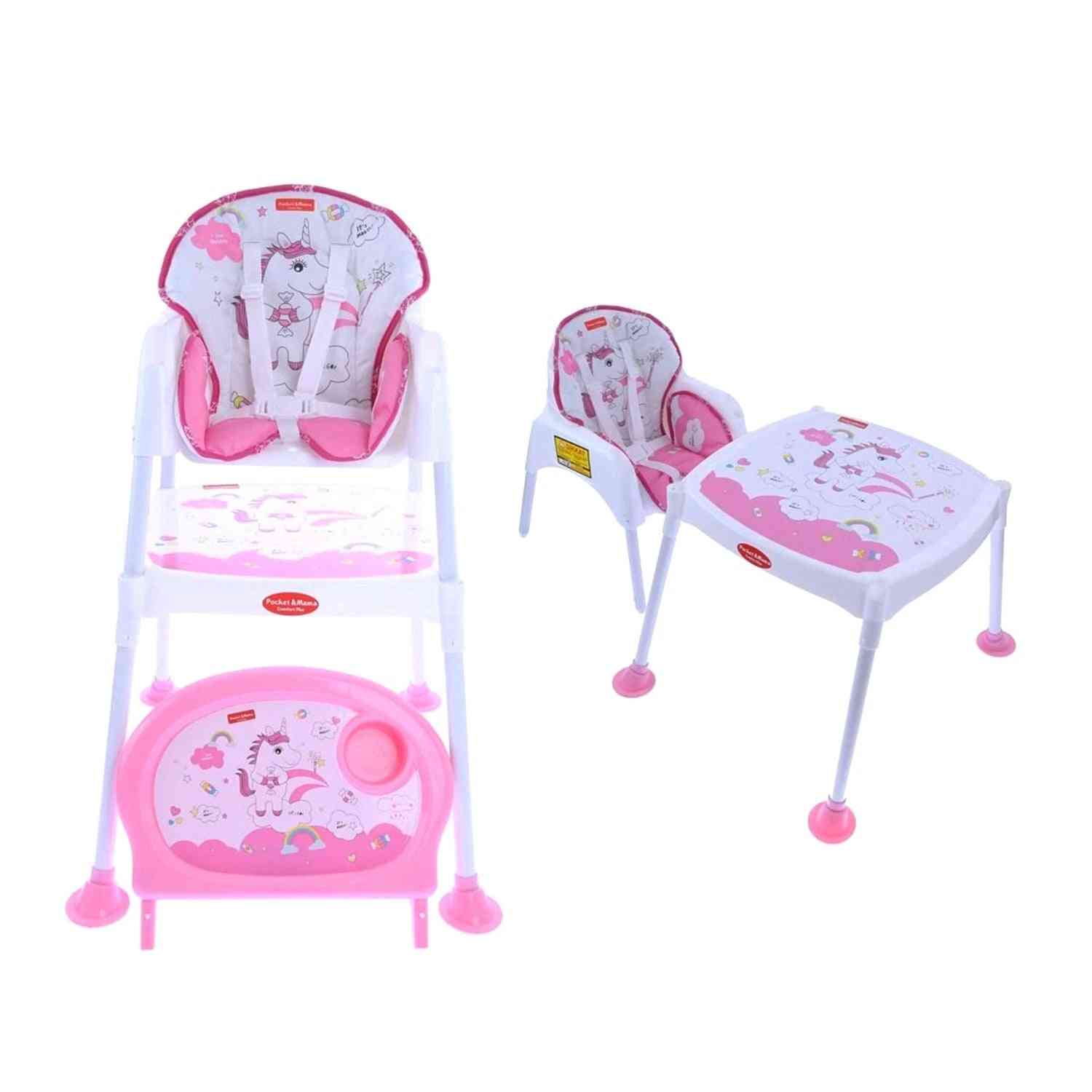 Pocket  Mama Pink Feeding Chair For