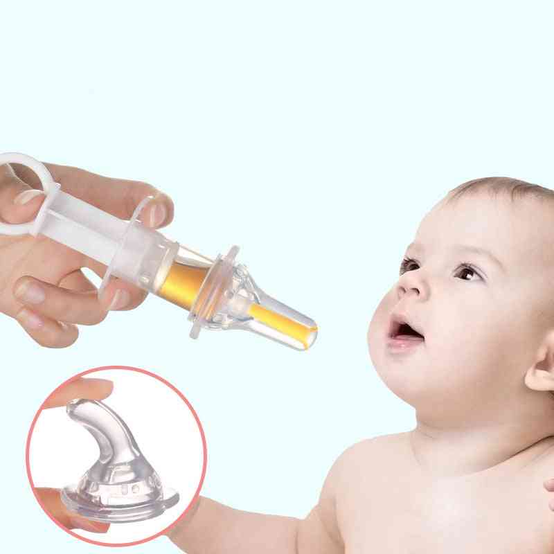 Baby Smart Medicine Dispenser Needle Feeder Squeeze Dropper Transparent Pacifier Kids Feeding Utensils
