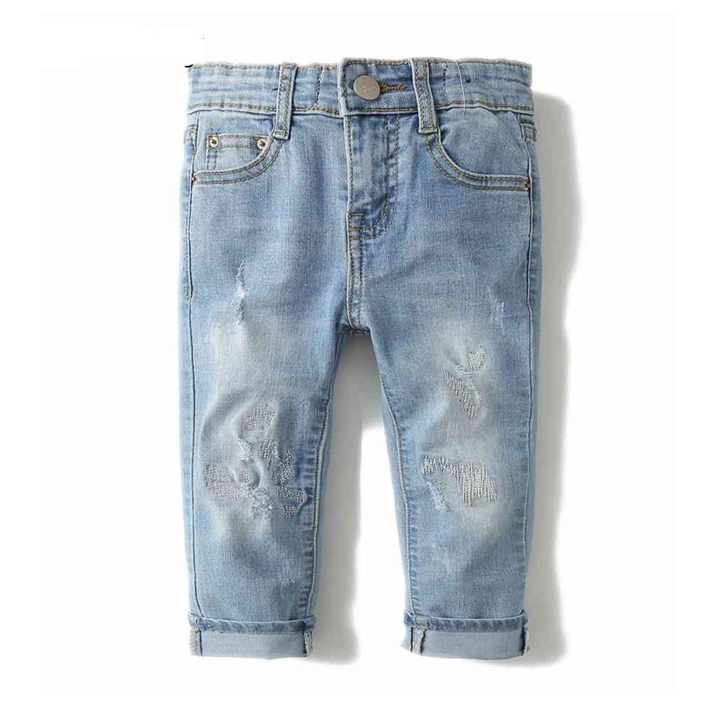 1-8t kvalitní jarní dětské džíny, kalhoty