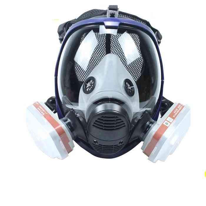 Gas Mask, Dustproof Respirator Paint Pesticide Spray Silicone Full Masks