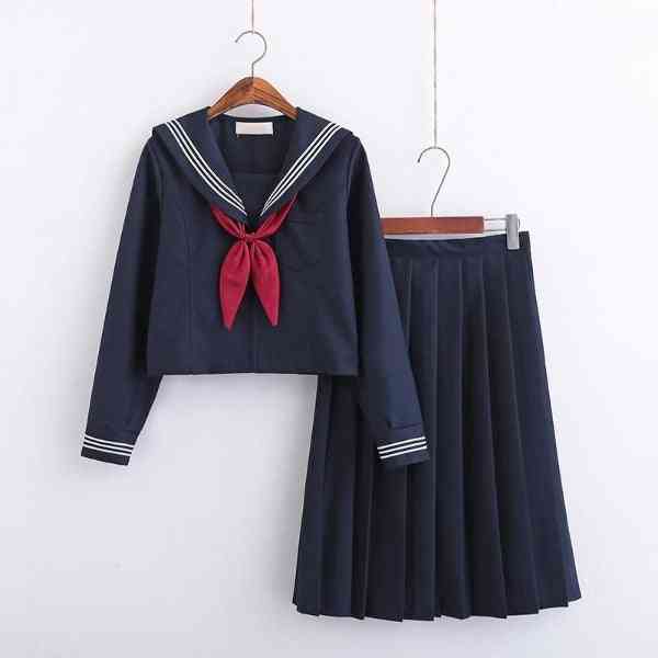Short & Long Sleeve School Uniforms For, Sailor Pleated Skirt Sets
