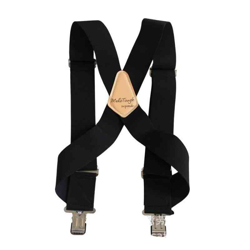 X-type Pants Elastic Strap, Buckle Braces, Shirt Suspenders