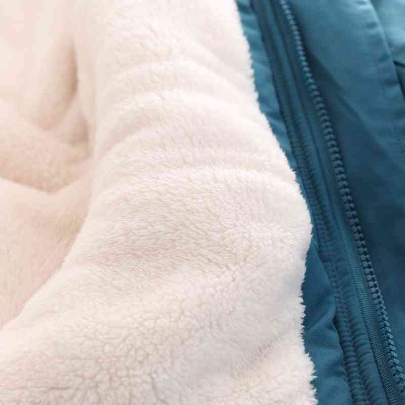 Giacca invernale calda da esterno, cappotti casual più spessi in velluto per ragazzo e