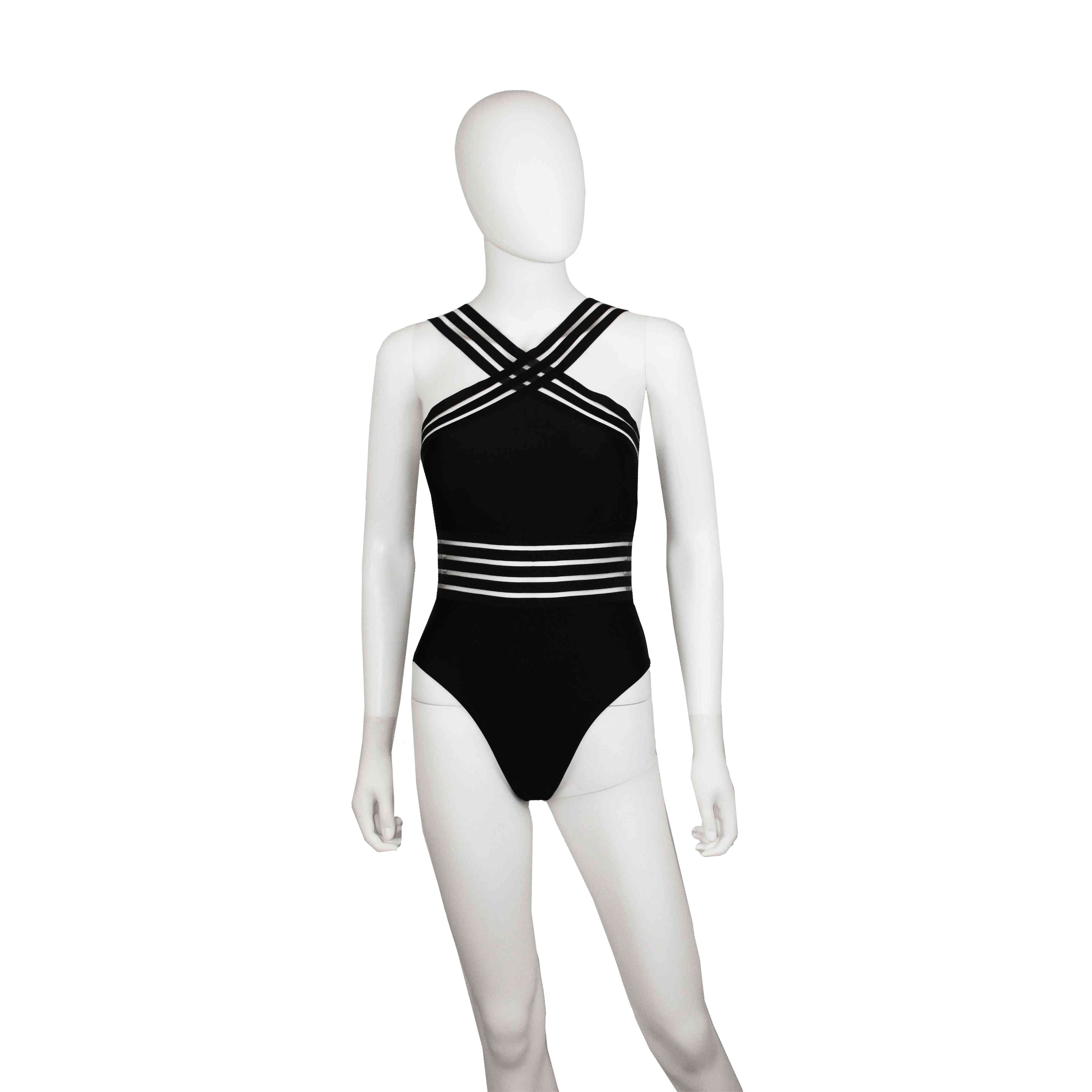 Black Graphic, One-piece Swimsuit's