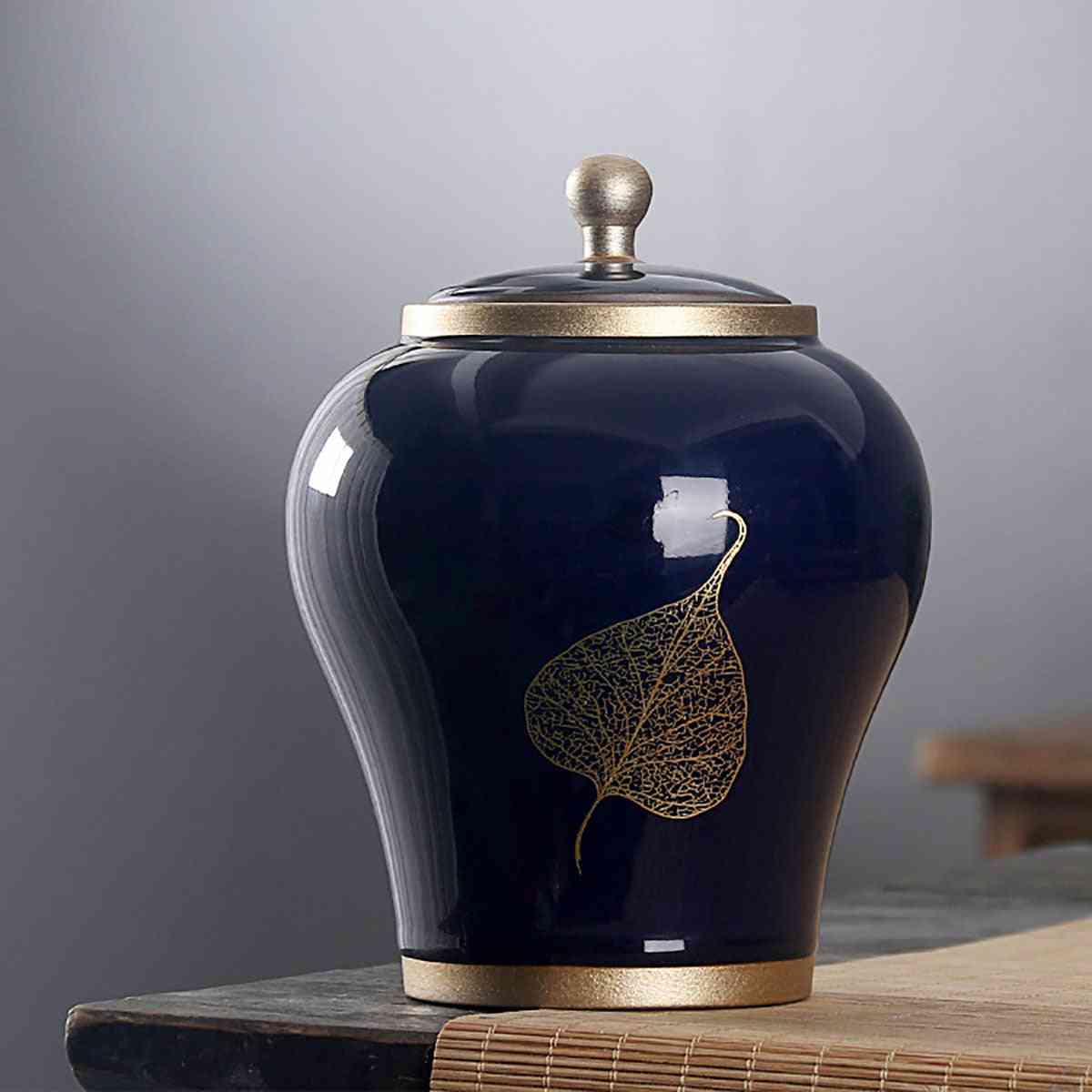 Pet Cremation, Memorial Jar, Ceramic Gradient Glaze, Storage Box