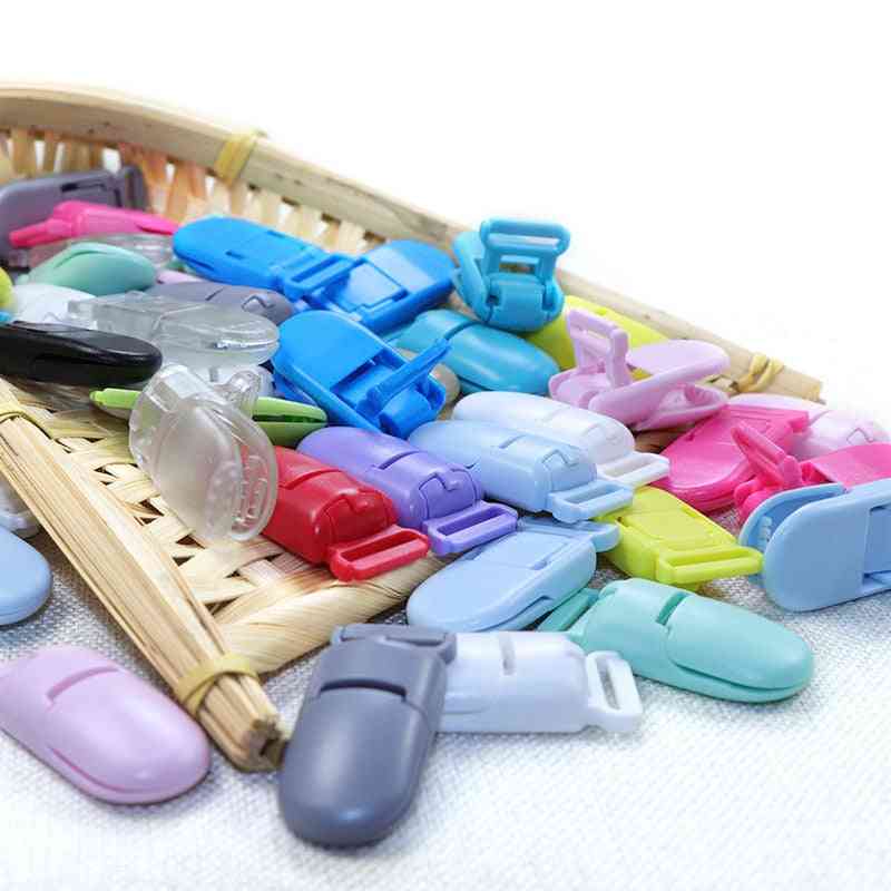 Plastic Pacifier Clips, Jewelry Making Holder For Baby Feeding Accessories