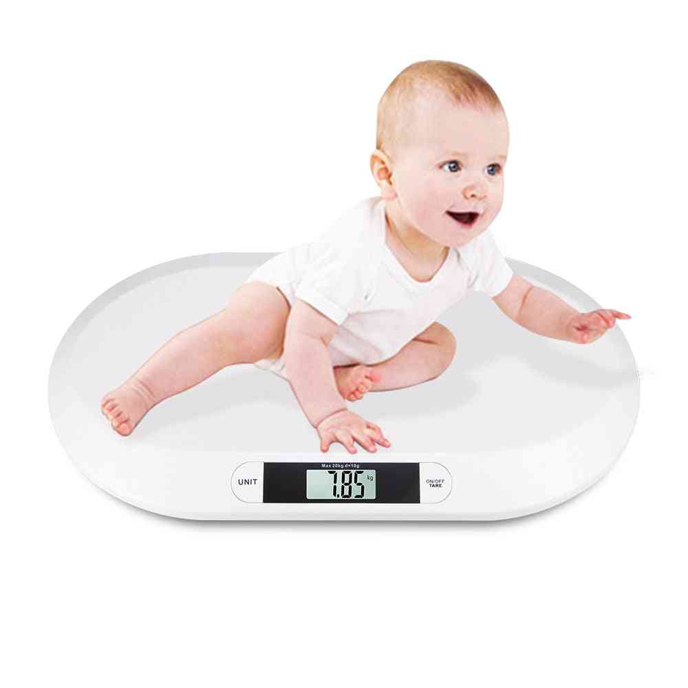 Baby Weight Scale, Grow Electronic Pets Meter, Digital Body Scale With Lcd (white)