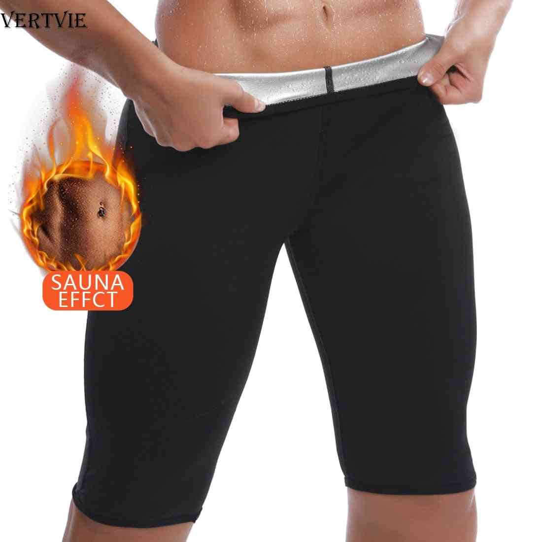 Men Sweat Sauna Shorts, Body Shaper Waist Trainer Slimming Pants