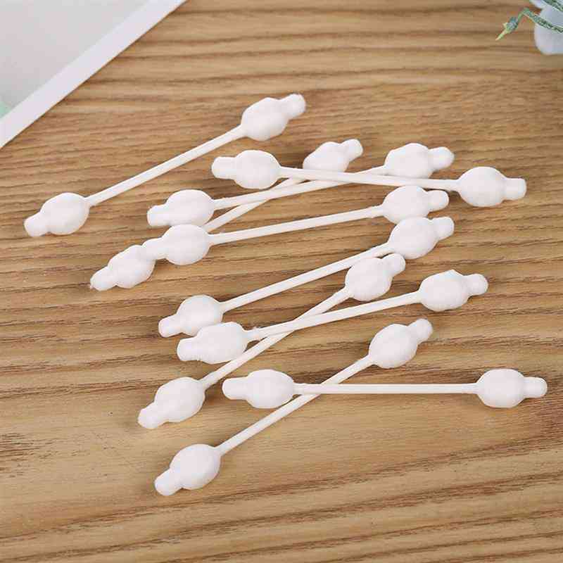 Disposable Swab, Double-headed Cotton Bud, Portable Q-tips Cleaning Sticks