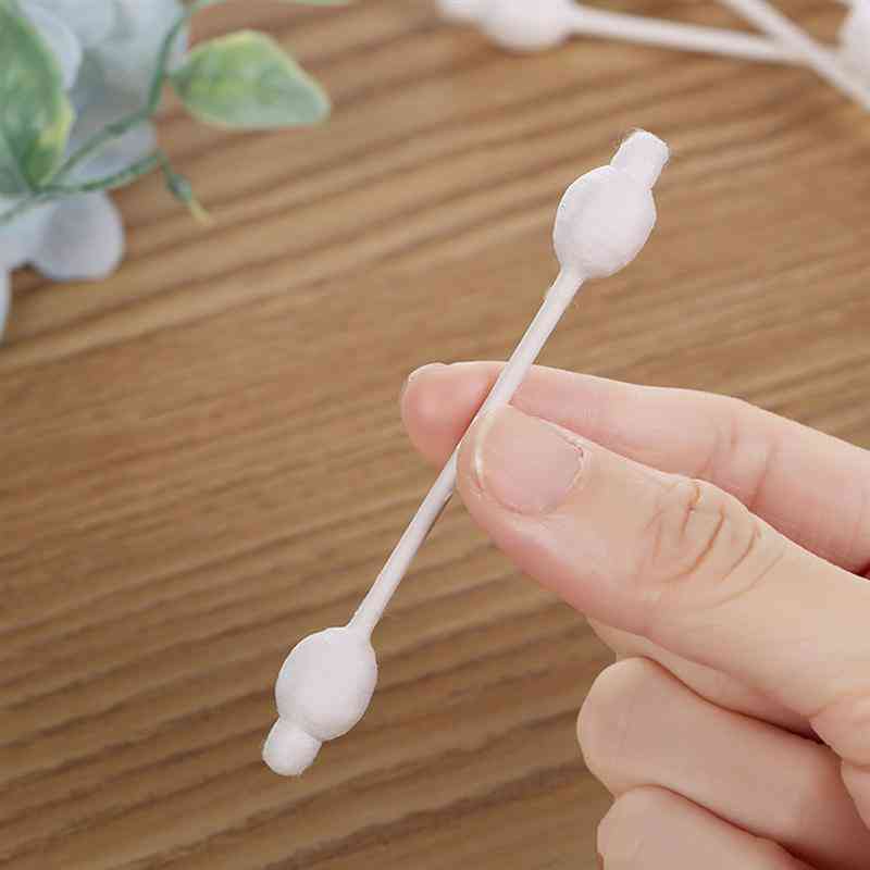 Disposable Swab, Double-headed Cotton Bud, Portable Q-tips Cleaning Sticks