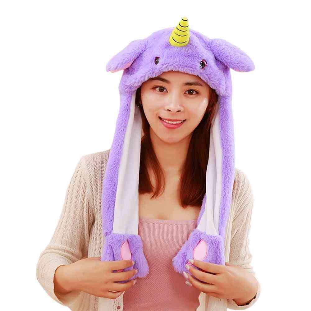 Cartoon Cute, Rabbit Hat With Moving Ears Toy